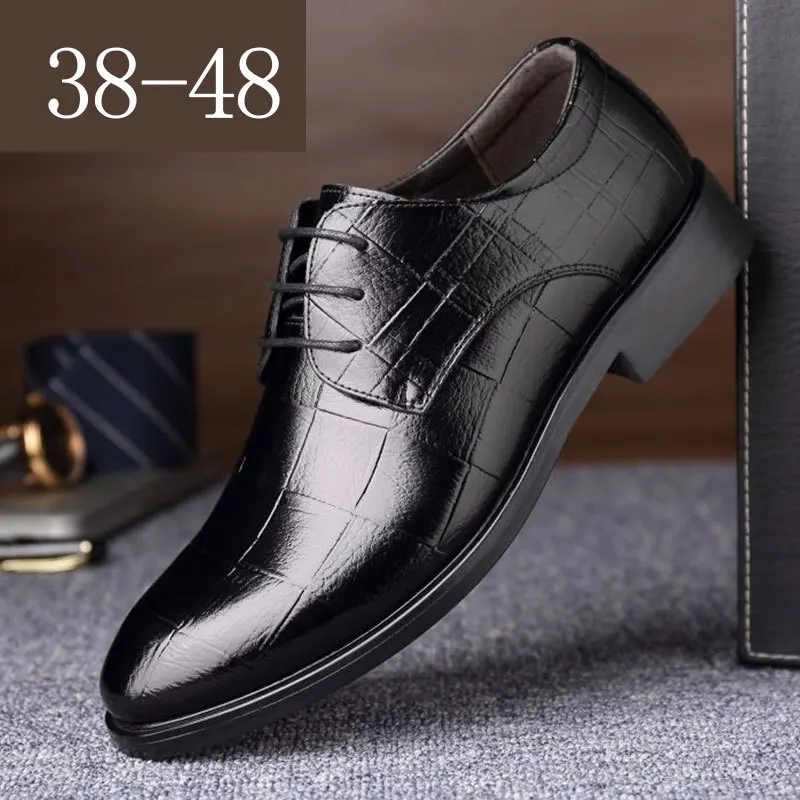 Mazefeng Men Leather Formal Shoes Lace Up dress shoes Oxfords Fashion Retro Shoes Elegant work Footwear Business Plus Size 38-48
Mazefeng Men Leather Formal Shoes Lace Up dress shoes Oxfords Fashion Retro Shoes Elegant work Footwear Business Plus Size 38-48