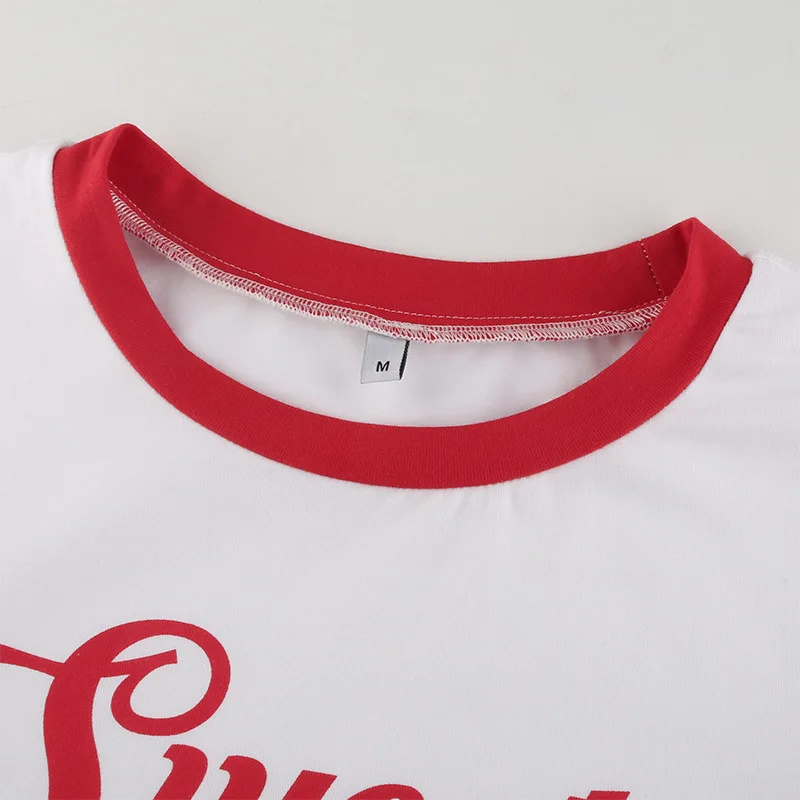 2021 Summer Female Short Sleeve Print O-Neck Tshirts Tight Crop Top Ladies Sexy Cotton Multi-color Tee Fashion Brand T-shirt p10
2021 Summer Female Short Sleeve Print O-Neck Tshirts Tight Crop Top Ladies Sexy Cotton Multi-color Tee Fashion Brand T-shirt p10