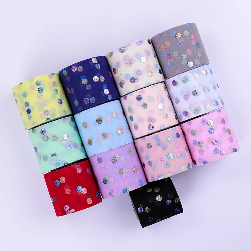 25yards 60mm 80mm Colorful Dots Print Organza Stain Ribbon for DIY Crafts Hair Accessories Handmade Materials Gift Box Ribbons
25yards 60mm 80mm Colorful Dots Print Organza Stain Ribbon for DIY Crafts Hair Accessories Handmade Materials Gift Box Ribbons