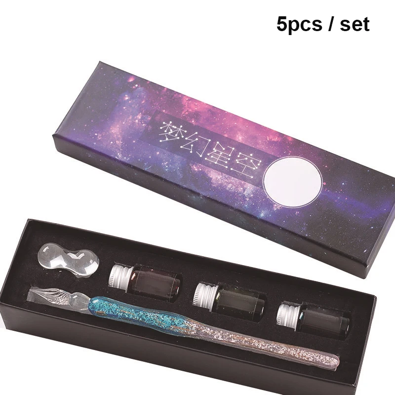 Innovative Handmade Crystal Glass Dip Pen Calligraphy Fountain Gift Set Ink Pens Writing Office School Supplies Dip Pens @M23
Innovative Handmade Crystal Glass Dip Pen Calligraphy Fountain Gift Set Ink Pens Writing Office School Supplies Dip Pens @M23