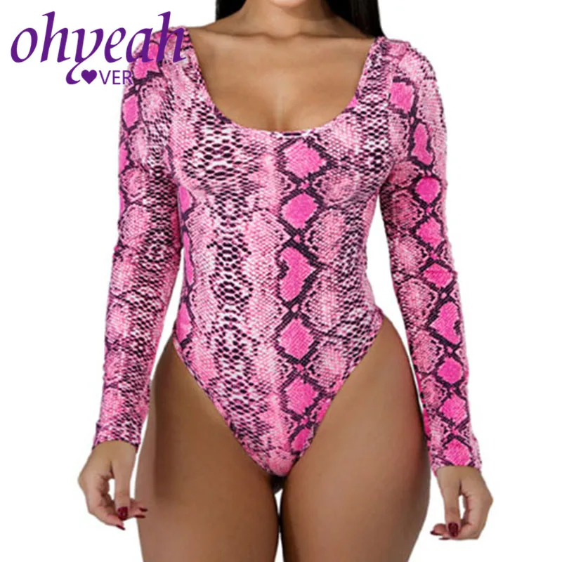 Ohyeahlover Long Sleeve Bodysuit Charming Snakeskin Design Body Mujer Square Collar Bodycon Shein Mujer Sexy Women Print RL80838
Ohyeahlover Long Sleeve Bodysuit Charming Snakeskin Design Body Mujer Square Collar Bodycon Shein Mujer Sexy Women Print RL80838