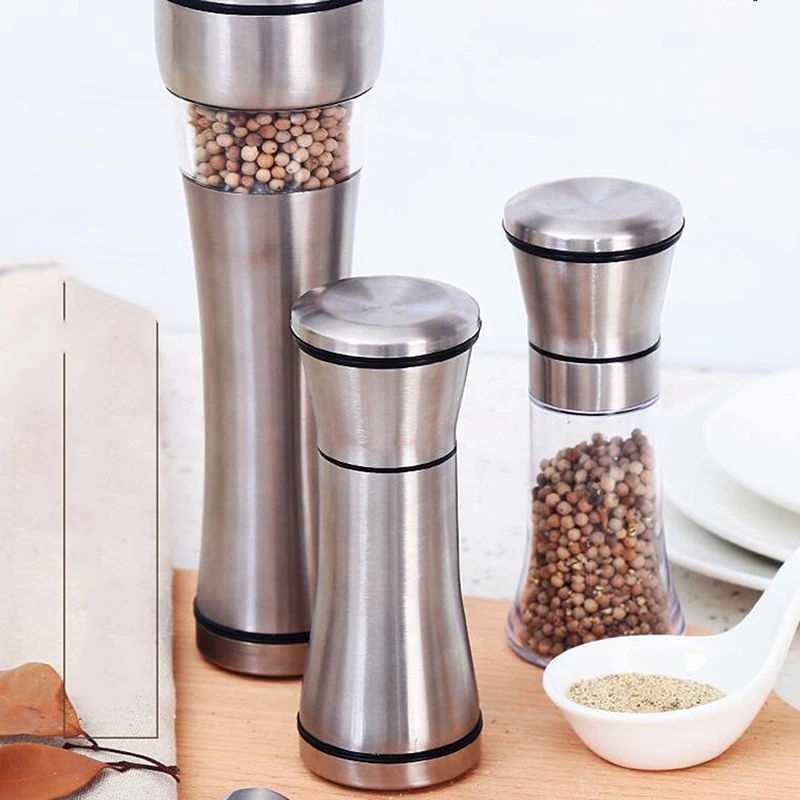 1PC Fashion Stainless Steel Mill Glass Spice Salt And Pepper Grinder Kitchen Accessories Cooking Tool Portable
1PC Fashion Stainless Steel Mill Glass Spice Salt And Pepper Grinder Kitchen Accessories Cooking Tool Portable