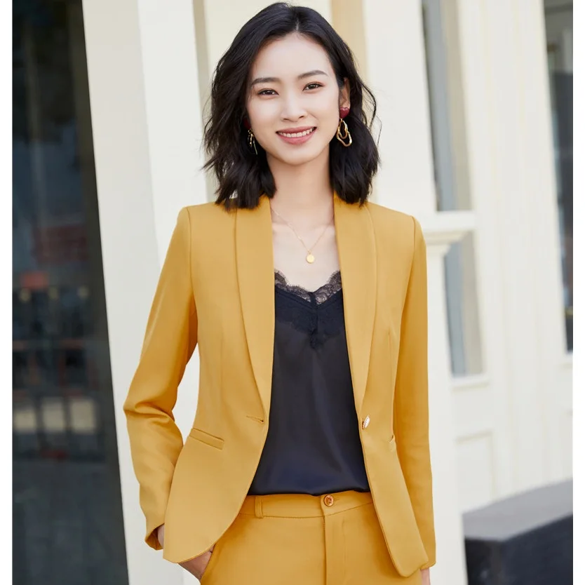 Fashion Ladies Blazer Women Jacket Long Sleeve Business Work Wear Clothes Office Uniform Styles
Fashion Ladies Blazer Women Jacket Long Sleeve Business Work Wear Clothes Office Uniform Styles