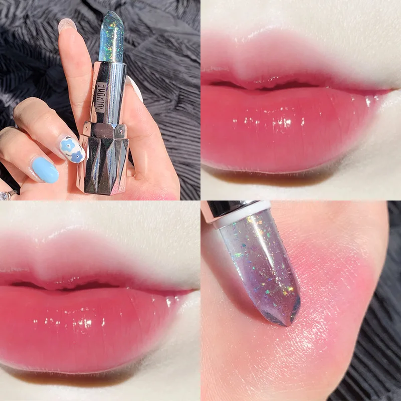 Transparent Jelly Lipstick Temperature Lip Gloss Moisturizing Change Korean Cosmetics Velvet Easy To Color Lip Balm Makeup
Transparent Jelly Lipstick Temperature Lip Gloss Moisturizing Change Korean Cosmetics Velvet Easy To Color Lip Balm Makeup