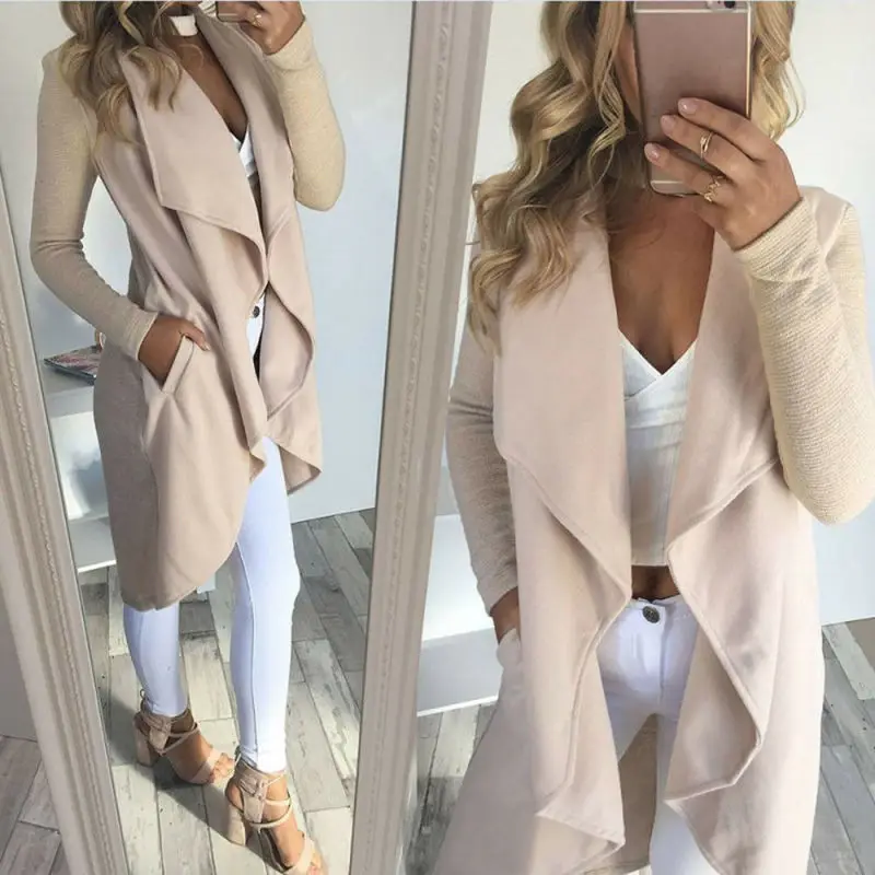 Fashion Women Long Sleeve Cardigan Coat Open Front Jacket Waterfall Outwear
Fashion Women Long Sleeve Cardigan Coat Open Front Jacket Waterfall Outwear