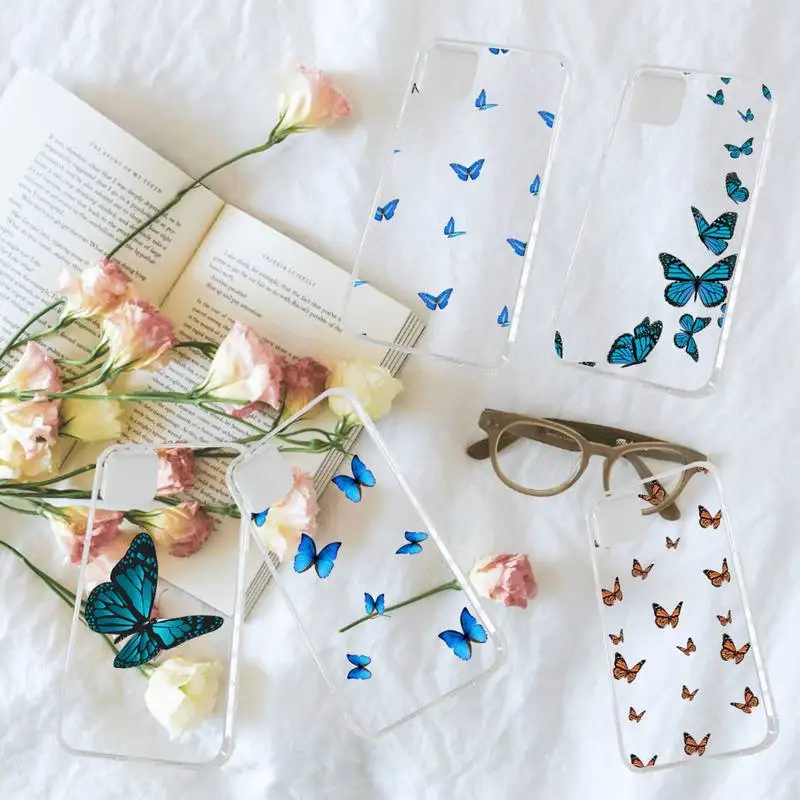 Blue butterfly cute animal Phone Case Transparent soft For iphone 12 11 13 7 8 6 s plus x xs xr pro max mini
Blue butterfly cute animal Phone Case Transparent soft For iphone 12 11 13 7 8 6 s plus x xs xr pro max mini