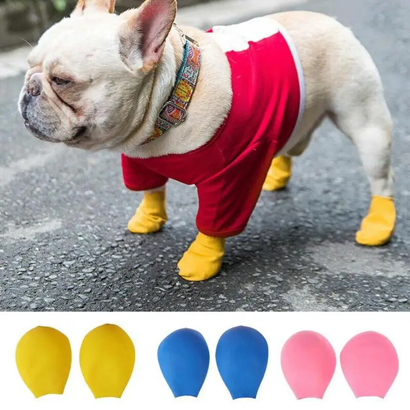 Резиновые водонепроницаемые носки для домашних животных, нескользящая Уличная обувь для собак, 4 шт. 
Резиновые водонепроницаемые носки для домашних животных, нескользящая Уличная обувь для собак, 4 шт.