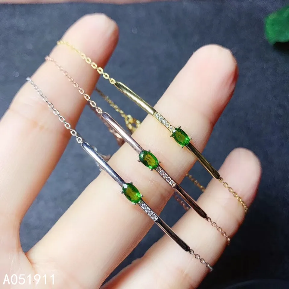 KJJEAXCMY fine jewelry natural Diopside 925 sterling silver new women hand bracelet support test beautiful
KJJEAXCMY fine jewelry natural Diopside 925 sterling silver new women hand bracelet support test beautiful