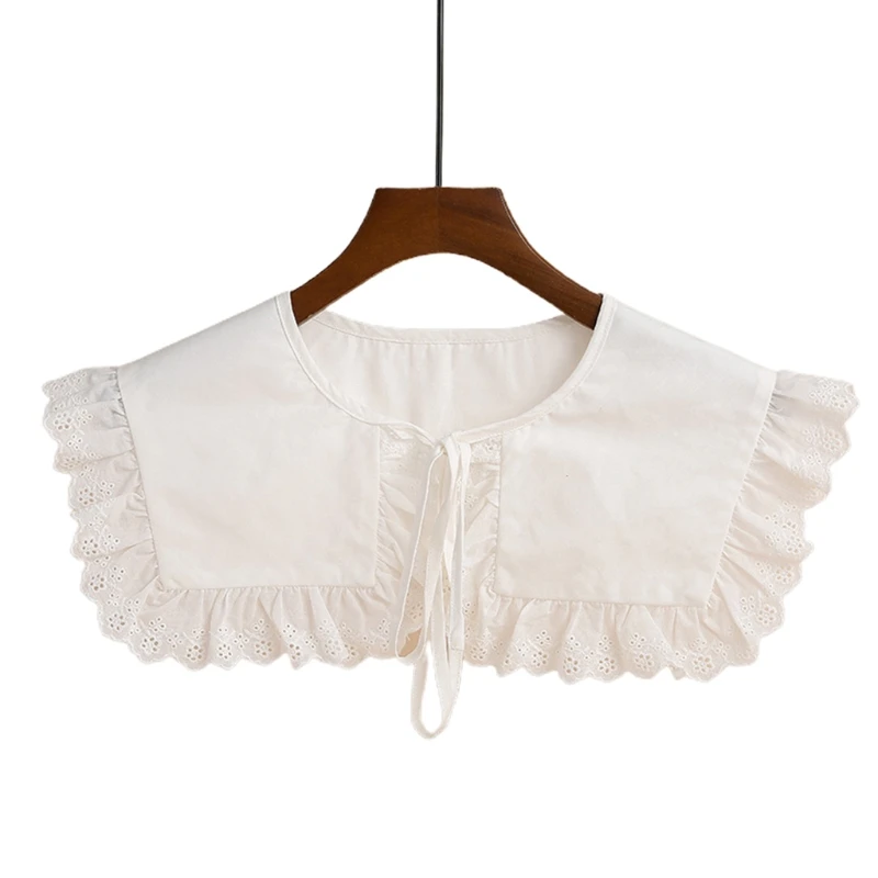 094B Women Student Rectangular Capelet Fake Collar Sweet Hollow Out Floral Lace Ruffled Shawl Wrap Necklace Mini Jacket
094B Women Student Rectangular Capelet Fake Collar Sweet Hollow Out Floral Lace Ruffled Shawl Wrap Necklace Mini Jacket