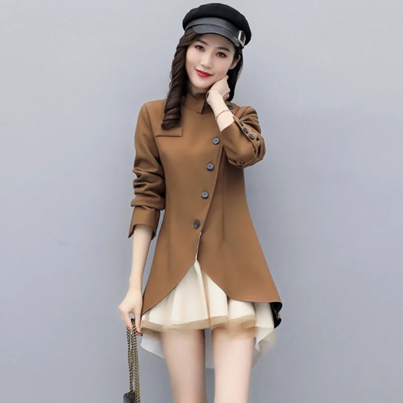 Spring Autumn Dress 2020 New Women Fashion Exquisite Temperament Female Dresses Irregular Simple Personality Loose Dress 988
Spring Autumn Dress 2020 New Women Fashion Exquisite Temperament Female Dresses Irregular Simple Personality Loose Dress 988