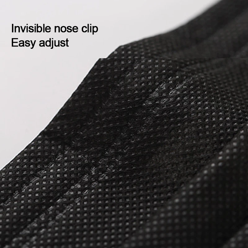 50/100 Pcs Black Disposable Mask Non Woven Face Mouth Mask 3 Layers Filter Breathable Earloop Facemask
50/100 Pcs Black Disposable Mask Non Woven Face Mouth Mask 3 Layers Filter Breathable Earloop Facemask