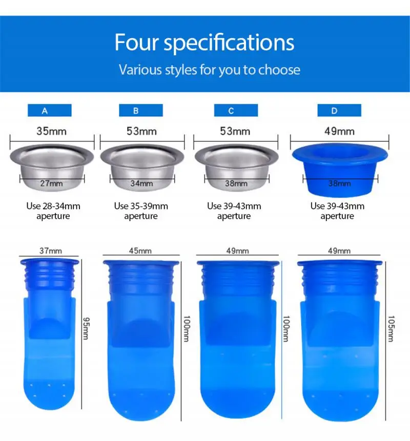 Hot Kitchen Appliances Sink Drain Deodorant Filter Bathroom Deodorizer Sewerage Sink Drain Strainer Bathroom Deodorizer
Hot Kitchen Appliances Sink Drain Deodorant Filter Bathroom Deodorizer Sewerage Sink Drain Strainer Bathroom Deodorizer
