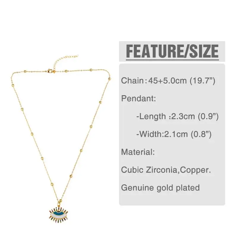 GRAPES Heart Evil Eye Pendan Necklace Copper For Woman Zirconia 24K Gold Greek Eye Pendantt CZ Rainbow Party Jewellry
GRAPES Heart Evil Eye Pendan Necklace Copper For Woman Zirconia 24K Gold Greek Eye Pendantt CZ Rainbow Party Jewellry