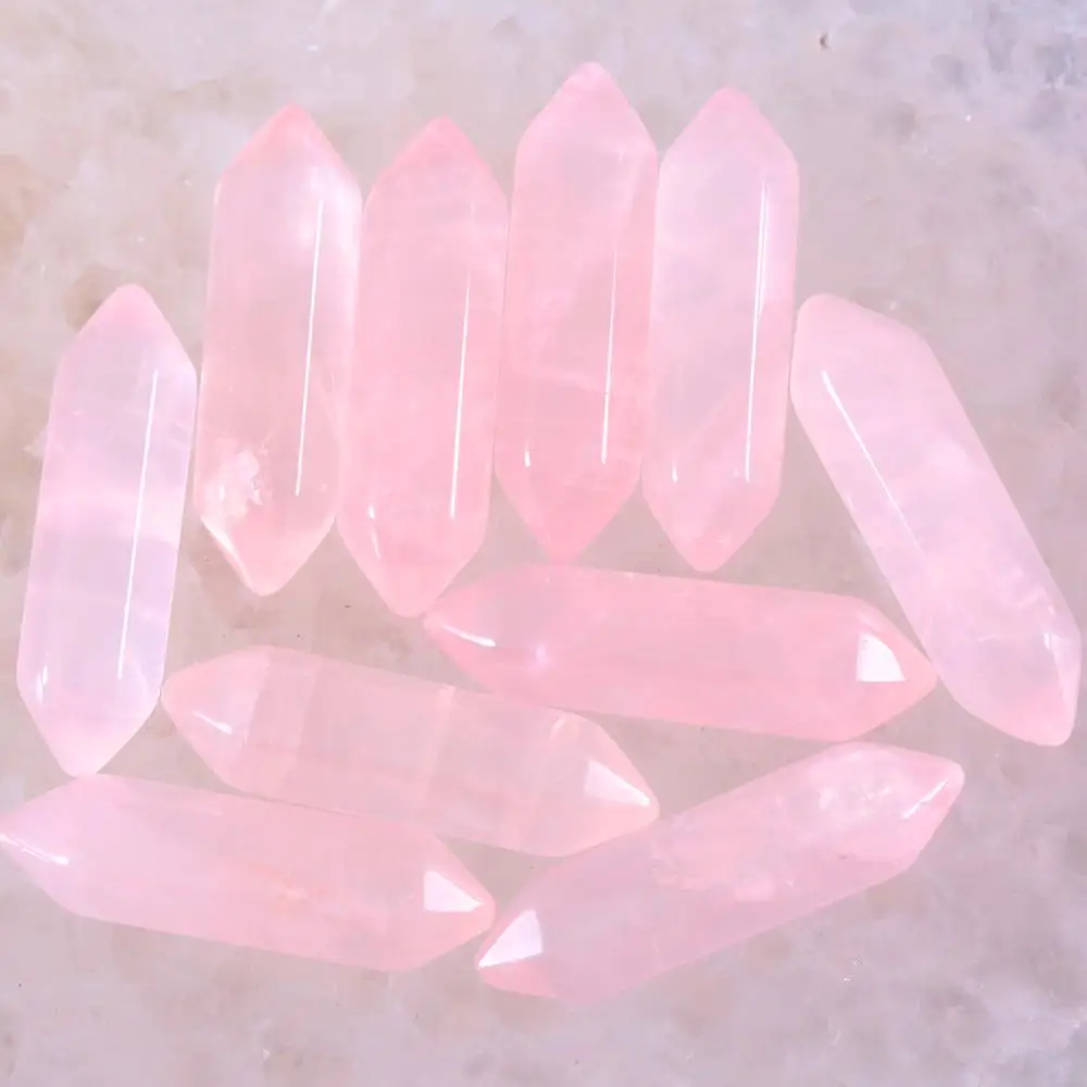 8x32MM Natural Stones Pink Crystal Hexagonal Healing Pointed Reiki Chakra No Drilling Hole Beads Fit Pendant 5Pcs K398
8x32MM Natural Stones Pink Crystal Hexagonal Healing Pointed Reiki Chakra No Drilling Hole Beads Fit Pendant 5Pcs K398