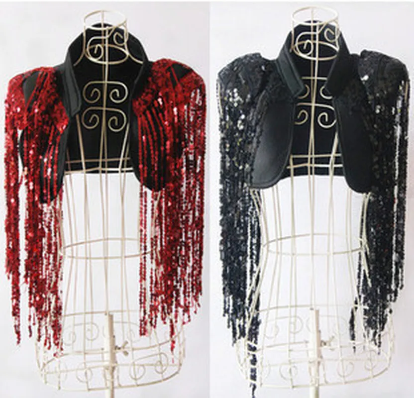 Ds Costume Jazz Dance Female Singer Coat Fashion Sequins Shawl Sequined Tassel Top DJ Performance Costume Dance Costume 2020
Ds Costume Jazz Dance Female Singer Coat Fashion Sequins Shawl Sequined Tassel Top DJ Performance Costume Dance Costume 2020
