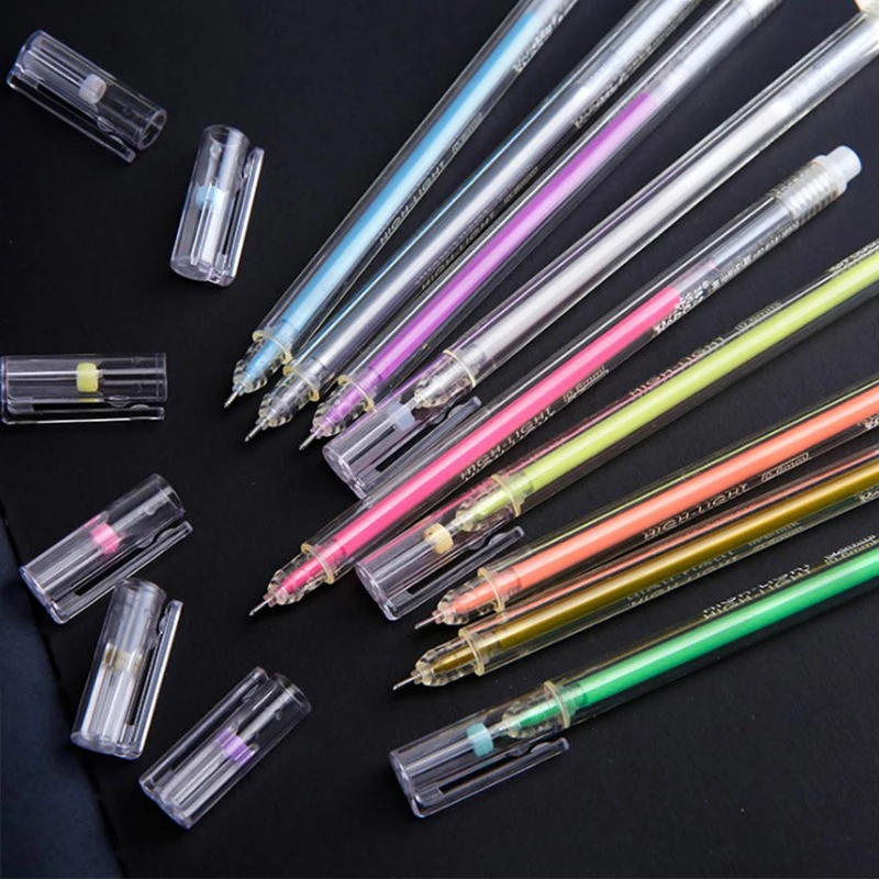 9Pcs 0.6mm White Ink Gel Pen Photo Album Gel Pen Stationery Office Learning Cute Scrapbooking Pen Unisex Pens Gift for Kids
9Pcs 0.6mm White Ink Gel Pen Photo Album Gel Pen Stationery Office Learning Cute Scrapbooking Pen Unisex Pens Gift for Kids