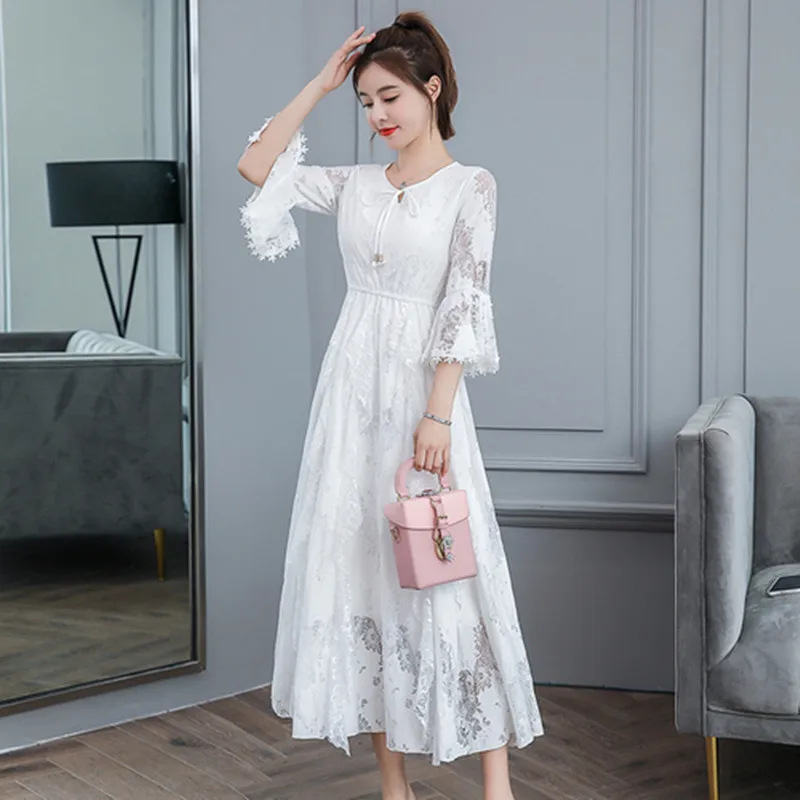 Autumn 2021 Fashion Designer Fashion New Pattern Lace Dresses Superior Quality Fashion Sweet Fairy Dress For Women's Vestidos
Autumn 2021 Fashion Designer Fashion New Pattern Lace Dresses Superior Quality Fashion Sweet Fairy Dress For Women's Vestidos
