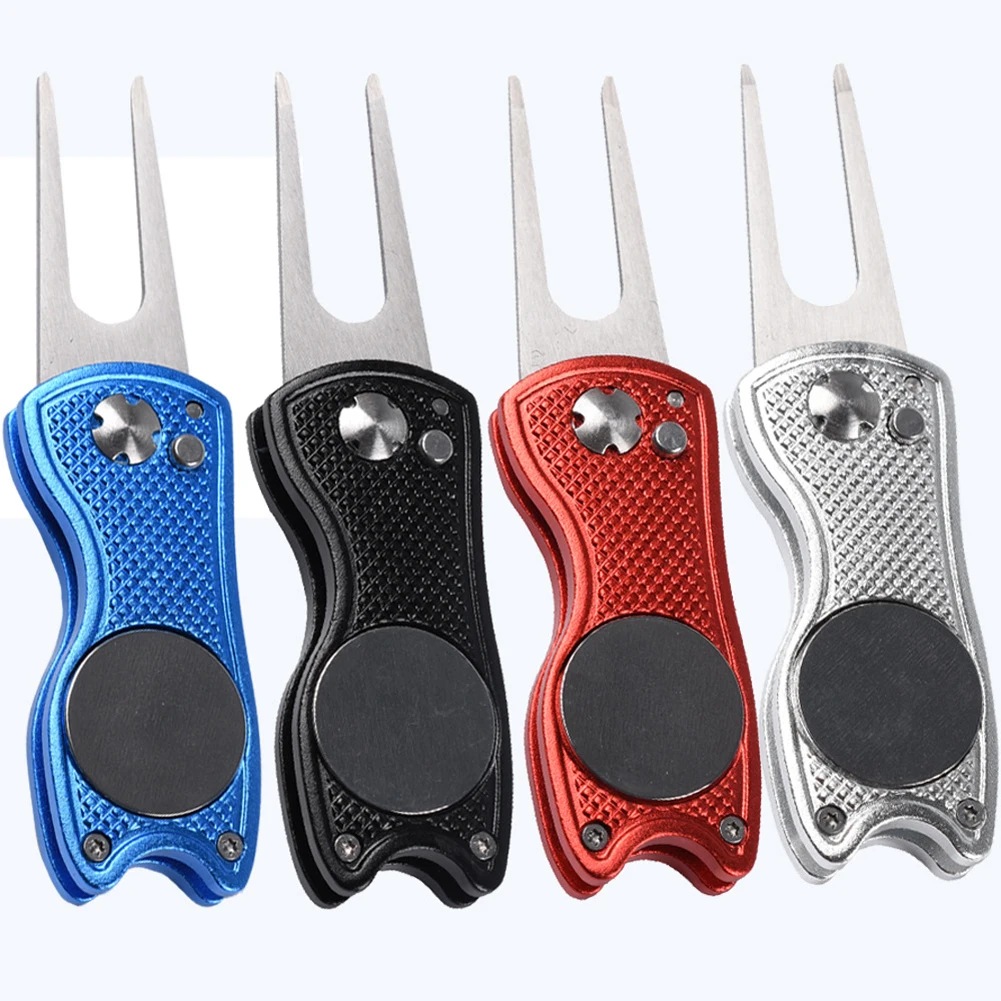 Metal Foldable Golf Divot Tool with Magneti Putting Green Fork Divot Repair Tool Accessories
Metal Foldable Golf Divot Tool with Magneti Putting Green Fork Divot Repair Tool Accessories