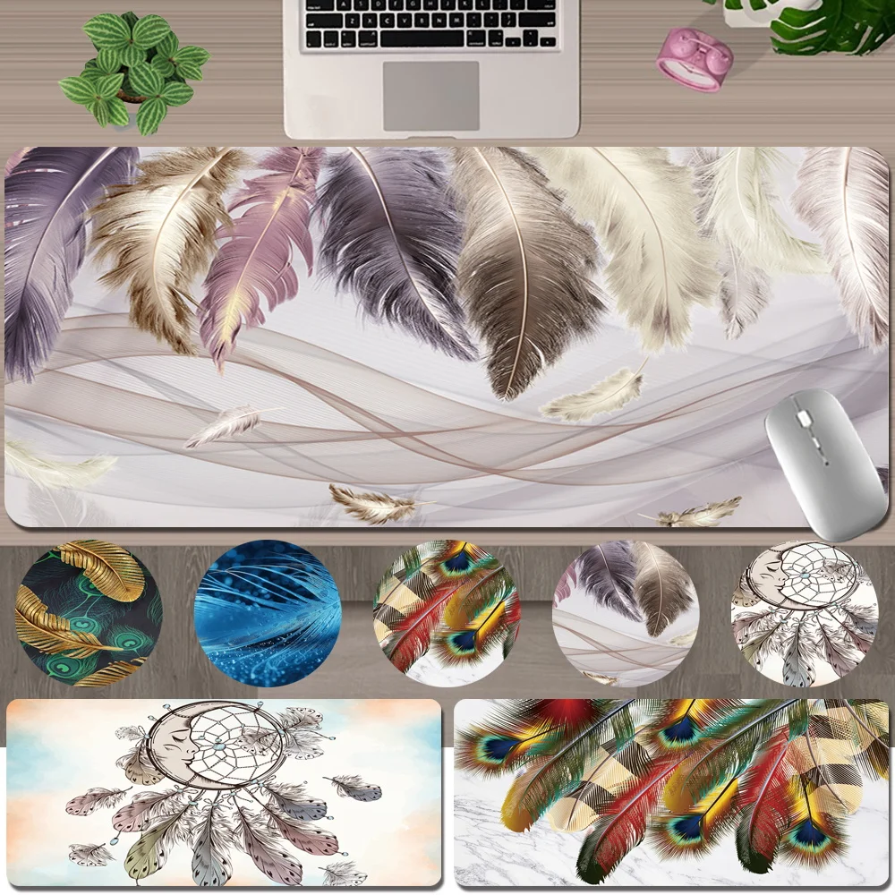 Mouse-Pad High Quality Non-slip PU Leather Feather Pattern Series Computer Mouse Mat Xl Office Desk Accessories Keyboard Pad
Mouse-Pad High Quality Non-slip PU Leather Feather Pattern Series Computer Mouse Mat Xl Office Desk Accessories Keyboard Pad