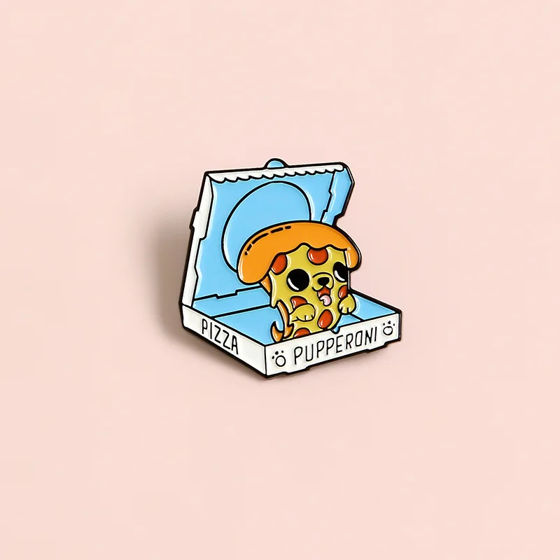 

Cute Pizza Brooch For Backpacks Enamel Alloy Pin Bag Shirt Pins Metal Broche for Women Badge Pines Brooches Jewelry Accessories