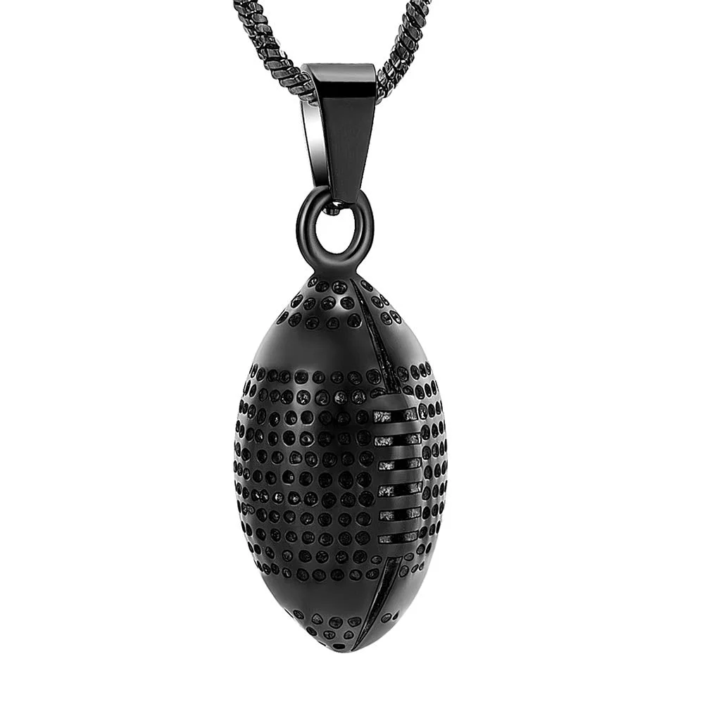 Cremation Jewelry - Rugby Pendant Necklace Men Jewelry Fashion Wheat Chain American Style Football Pendant
Cremation Jewelry - Rugby Pendant Necklace Men Jewelry Fashion Wheat Chain American Style Football Pendant