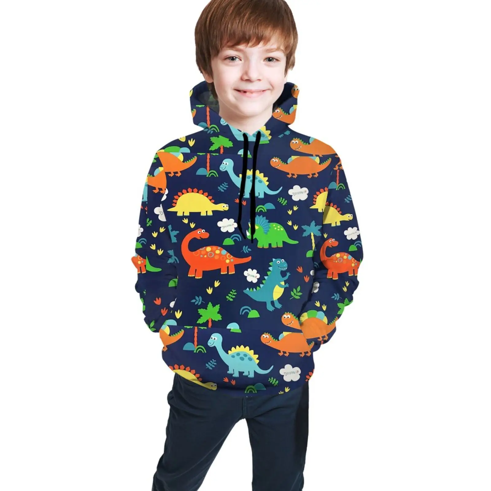 NOISYDESIGNS Boys Hoodie Sweatshirts Colorful Cartoon Dinosaurs Streetwear Teens Hooded Pullover Pocket Fashion Coat Dropshiping
NOISYDESIGNS Boys Hoodie Sweatshirts Colorful Cartoon Dinosaurs Streetwear Teens Hooded Pullover Pocket Fashion Coat Dropshiping