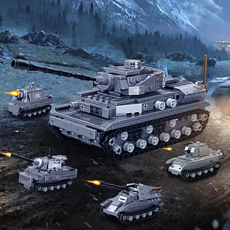 836pcs 4in1 WW2 Military Series Building Blocks Set Creator Tank self-propelled gun models Educational bricks Toys for children
836pcs 4in1 WW2 Military Series Building Blocks Set Creator Tank self-propelled gun models Educational bricks Toys for children