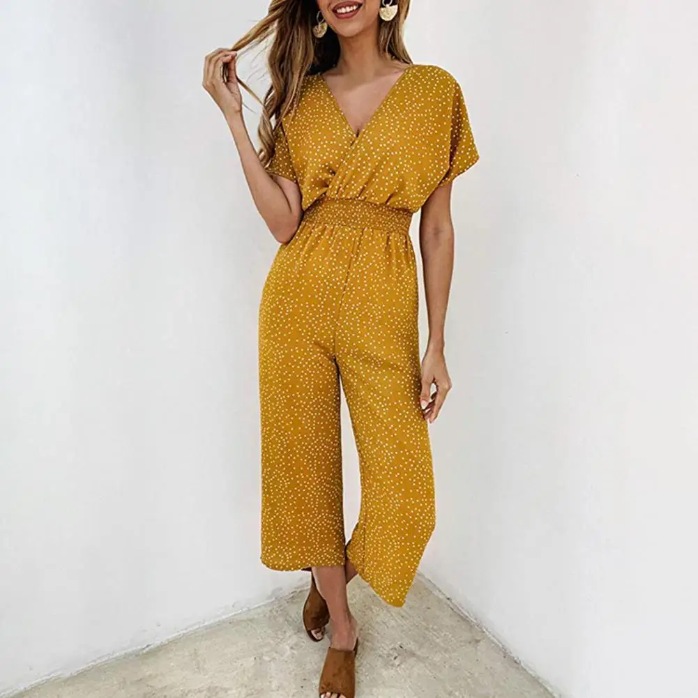 Unique Playsuit Short Sleeve Summer Polka Dot Printing Pocket Overalls Summer Jumpsuit Jumpsuit
Unique Playsuit Short Sleeve Summer Polka Dot Printing Pocket Overalls Summer Jumpsuit Jumpsuit