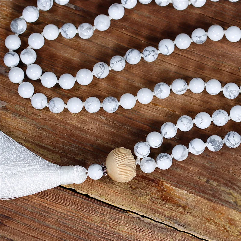 YueTong 108 Beads Mala Necklace 8MM White Natural Stones Necklace With Long Tassel Yoga Meditation Necklace Dropship Jewelry
YueTong 108 Beads Mala Necklace 8MM White Natural Stones Necklace With Long Tassel Yoga Meditation Necklace Dropship Jewelry