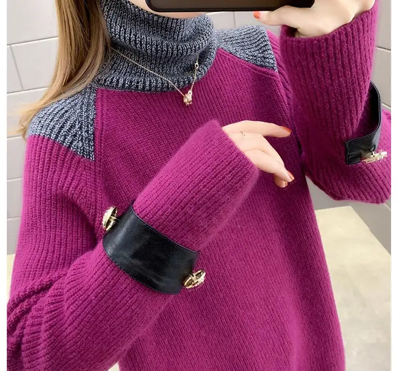 2021 spring and autumn winter with New style fashion Long sleeve Women's Sweater coat