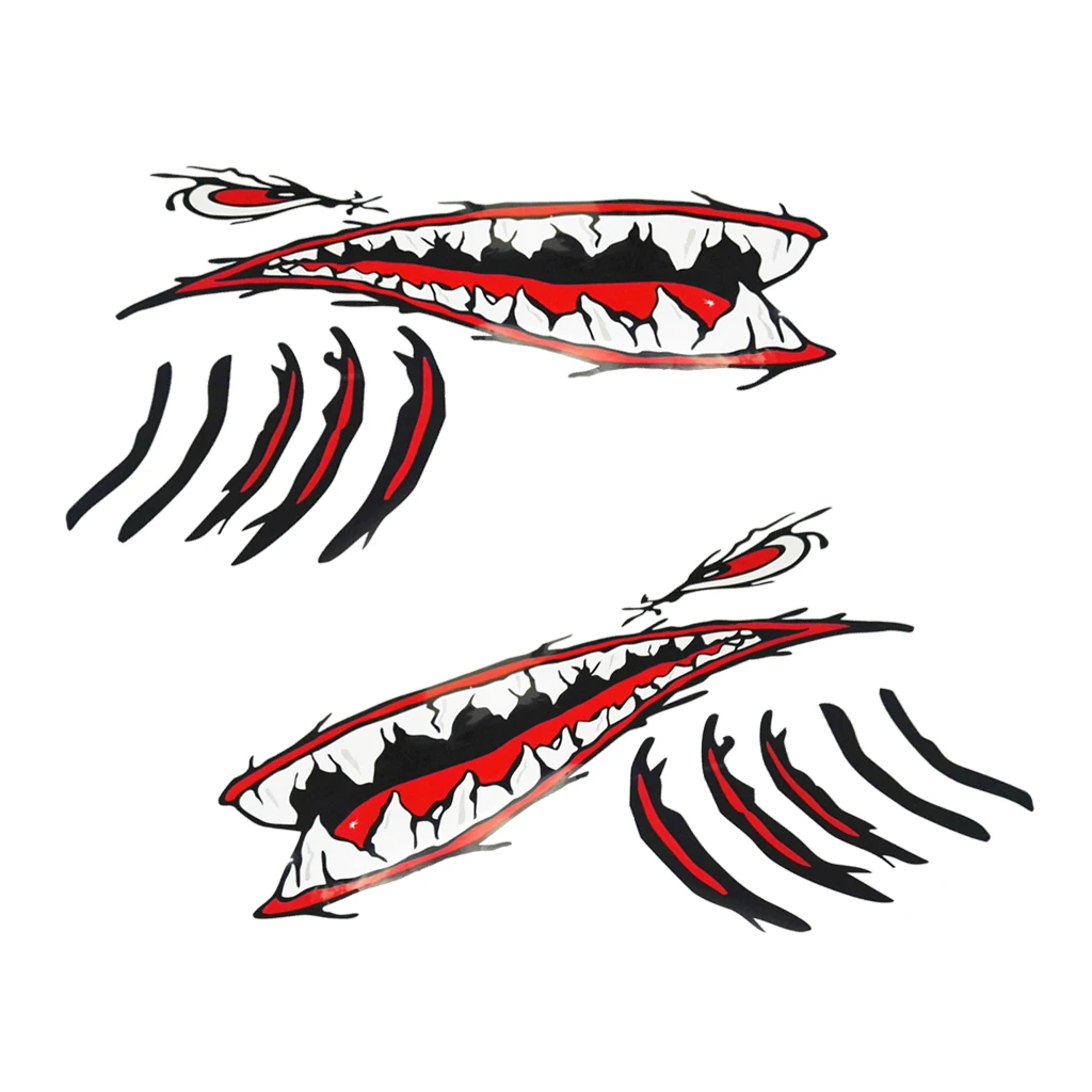 2 Pieces Large Shark Teeth Mouth Stickers Boat Ocean Kayak Decals & Blue EVA Foam Floating Dolphin Shaped Keyring
2 Pieces Large Shark Teeth Mouth Stickers Boat Ocean Kayak Decals & Blue EVA Foam Floating Dolphin Shaped Keyring