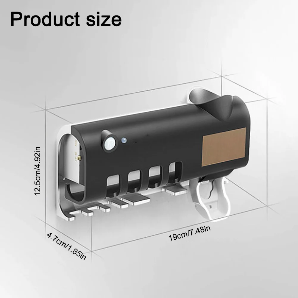 Solar Energy UV Toothbrush Disinfectant No Need To Charge Brush Cleaning Storage Bathroom Toothpaste Dispenser Holder Sanitizer
Solar Energy UV Toothbrush Disinfectant No Need To Charge Brush Cleaning Storage Bathroom Toothpaste Dispenser Holder Sanitizer