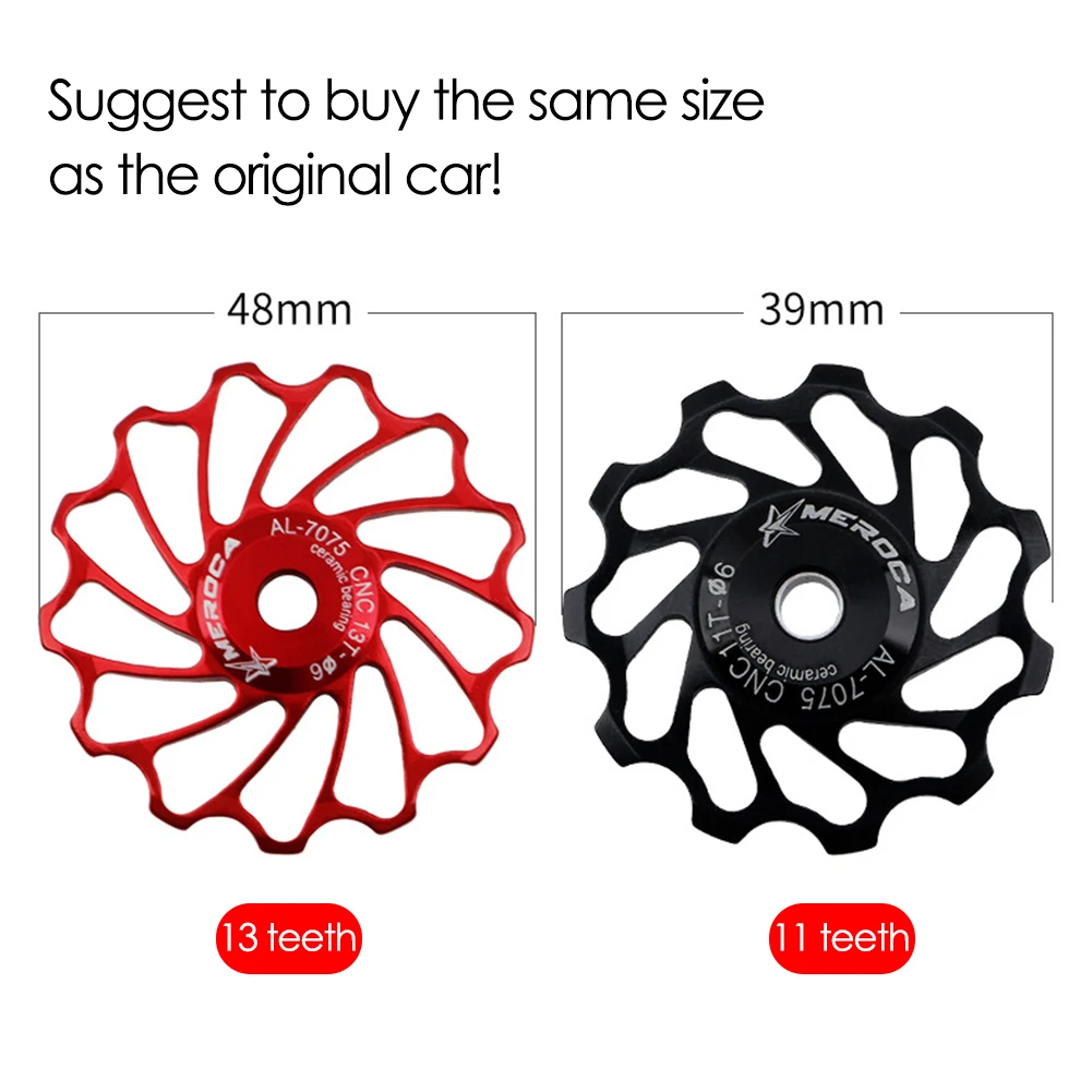 MTB Bicycle Rear Derailleur Jockey Wheel Ceramic bearing Pulley AL7075 CNC Road Bike Guide Roller Idler
MTB Bicycle Rear Derailleur Jockey Wheel Ceramic bearing Pulley AL7075 CNC Road Bike Guide Roller Idler