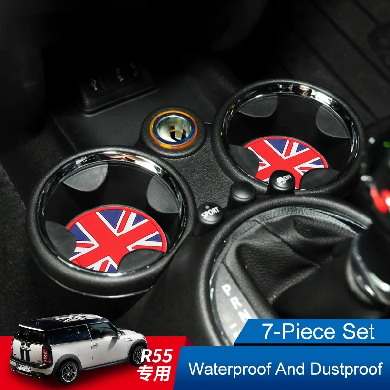 AMBERMILE 7pcs for BMW MINI Cooper R55 Clubman Accessories MINI Clubman R55 Stickers Interior Trm Car Water Cup Holder Pad Mats
AMBERMILE 7pcs for BMW MINI Cooper R55 Clubman Accessories MINI Clubman R55 Stickers Interior Trm Car Water Cup Holder Pad Mats