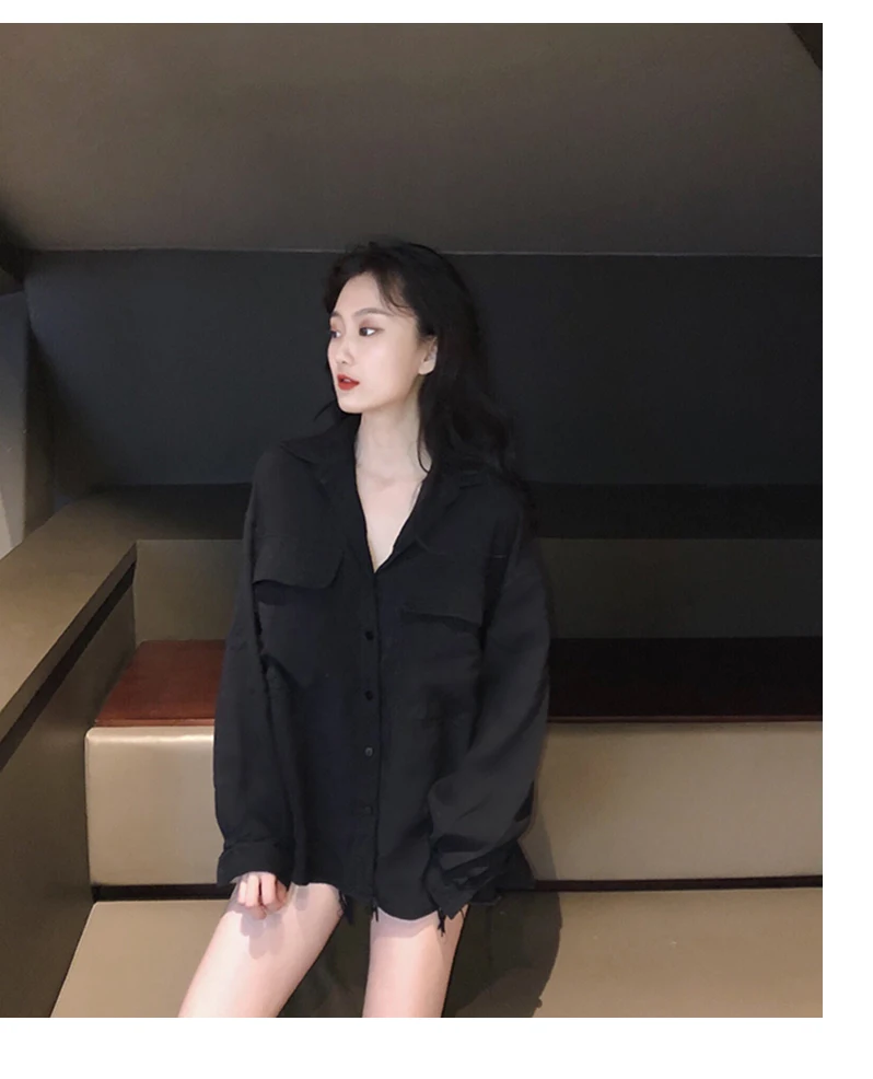 Very Fairy Shirt Female Design Non-mainstream Lower Body Covering Boyfriend Style Early Autumn Long Loose Long Sleeve Shirt
Very Fairy Shirt Female Design Non-mainstream Lower Body Covering Boyfriend Style Early Autumn Long Loose Long Sleeve Shirt