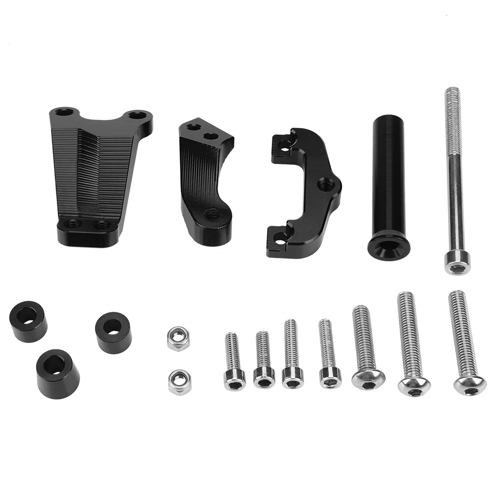 Motorcycle CNC Steering Damper Bracket Stabilizer Mount Kit for Kawasaki ER-6N 2012-2015
Motorcycle CNC Steering Damper Bracket Stabilizer Mount Kit for Kawasaki ER-6N 2012-2015