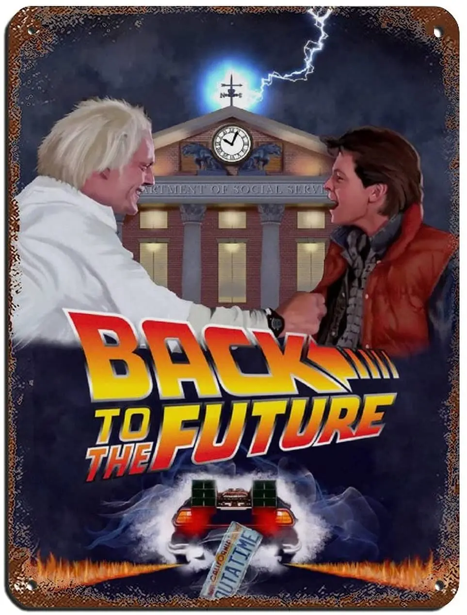 qwerui Back to The Future Movie Poster 4 Tin Sign Vintage Metal Pub Club Cafe bar Home Wall Art Decoration Poster Retro
qwerui Back to The Future Movie Poster 4 Tin Sign Vintage Metal Pub Club Cafe bar Home Wall Art Decoration Poster Retro