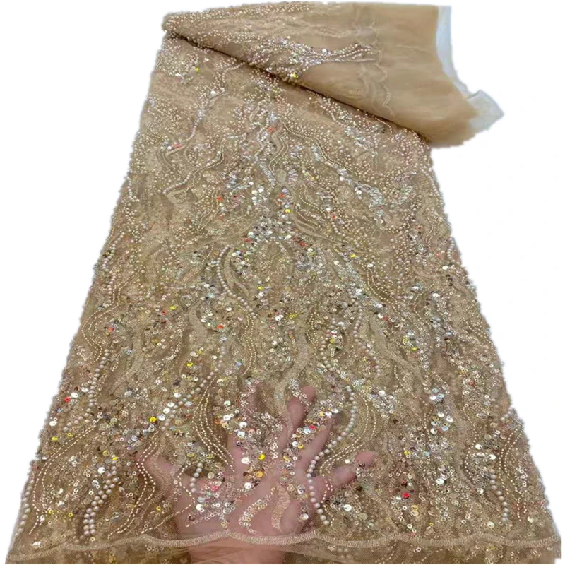 Hot Sale Nigerian Lace Fabrics Sequins And Beads 2021 High Quality Tulle Lace African Lace Fabrics For Wedding Dresses ROF74752
Hot Sale Nigerian Lace Fabrics Sequins And Beads 2021 High Quality Tulle Lace African Lace Fabrics For Wedding Dresses ROF74752