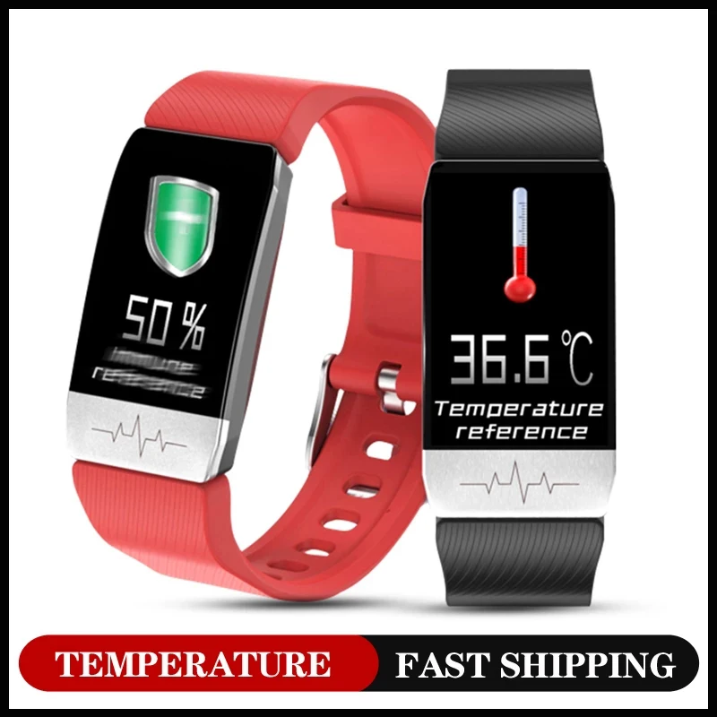 T1 Smart Watch Men Women Temperature Measure ECG Heart Rate Blood Pressure Monitor Weather Forecast Drinking Remind Smartwatch
T1 Smart Watch Men Women Temperature Measure ECG Heart Rate Blood Pressure Monitor Weather Forecast Drinking Remind Smartwatch