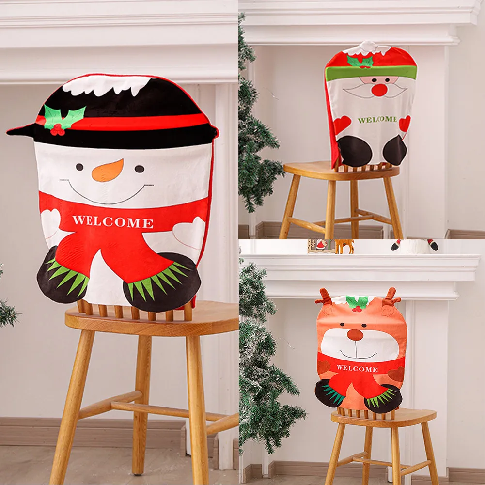 1pc Christmas Chair Back Cover Layout Cartoon Santa Snowman Elk Seat Slipcover Decor Christmas Decorations Home Decor
1pc Christmas Chair Back Cover Layout Cartoon Santa Snowman Elk Seat Slipcover Decor Christmas Decorations Home Decor