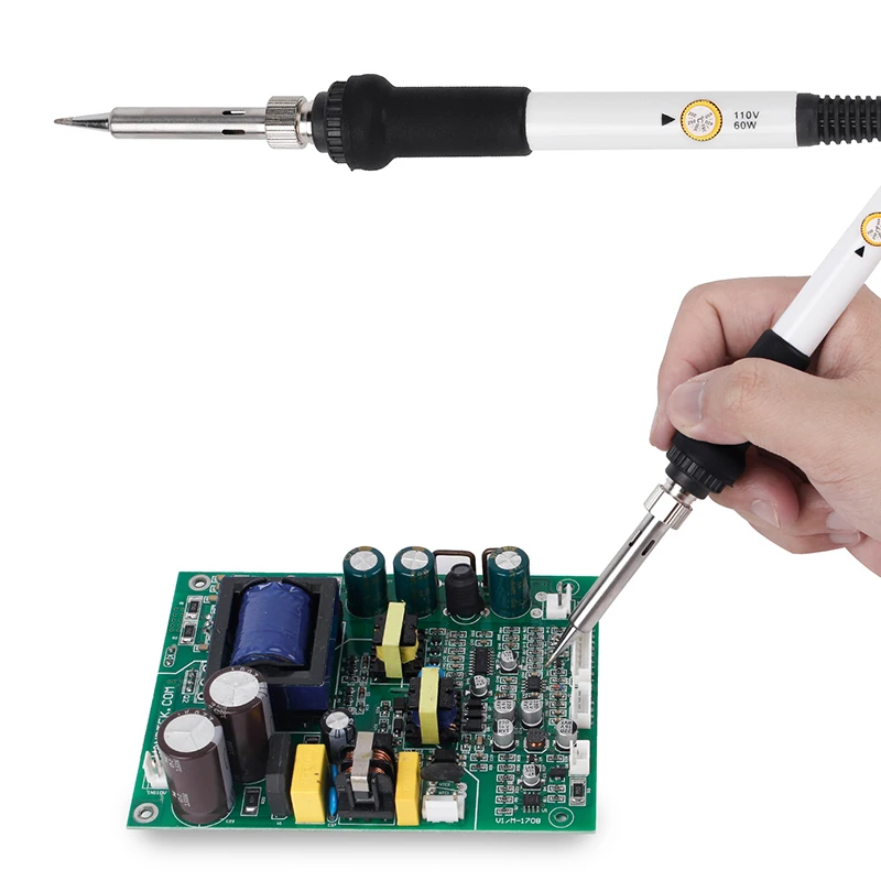 Electric Soldering Iron 60W LED Digital Adjustable thermostat Electric Soldering Iron Hand tools Welding Repair 110V
Electric Soldering Iron 60W LED Digital Adjustable thermostat Electric Soldering Iron Hand tools Welding Repair 110V