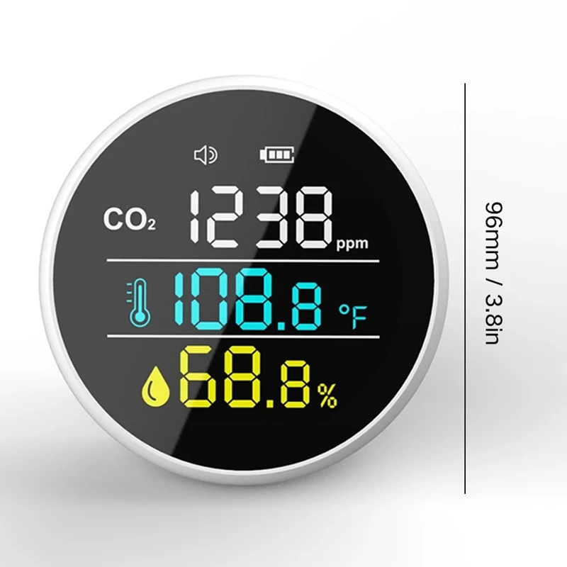 Digital CO2 Temperature Humidity Meter Home Air Analyzer Gas Detector Tool Indoor Outdoor Detect Air Quality Monitor
Digital CO2 Temperature Humidity Meter Home Air Analyzer Gas Detector Tool Indoor Outdoor Detect Air Quality Monitor