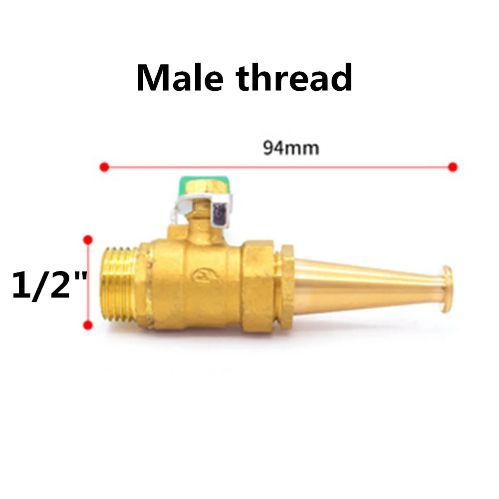 1/2" BSP Thread Garden irrigation household car washing nozzle fire brass ball valve
1/2" BSP Thread Garden irrigation household car washing nozzle fire brass ball valve
