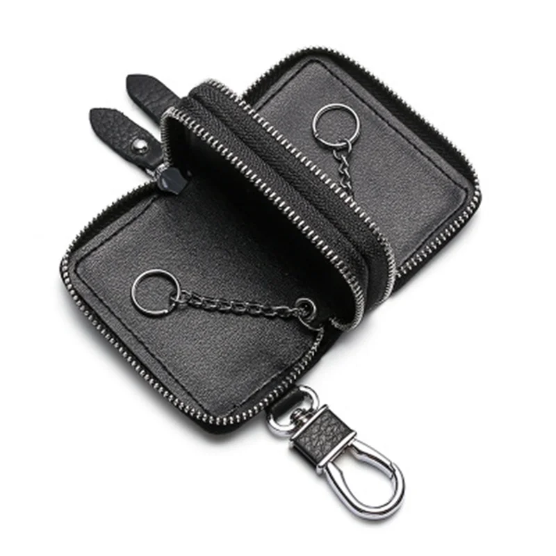 Double-Layer Car Key Case Multi-Function Leather Zipper Square Automobile Keychain Key Holder Bag Auto Security Accessories
Double-Layer Car Key Case Multi-Function Leather Zipper Square Automobile Keychain Key Holder Bag Auto Security Accessories