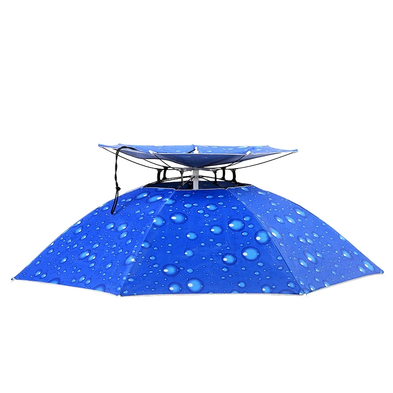 Outdoor Head-mounted Umbrella Double Layer Anti-uv Umbrella Cap Sketching Windproof Umbrellas Hat for Fishing Photography 77cm
Outdoor Head-mounted Umbrella Double Layer Anti-uv Umbrella Cap Sketching Windproof Umbrellas Hat for Fishing Photography 77cm