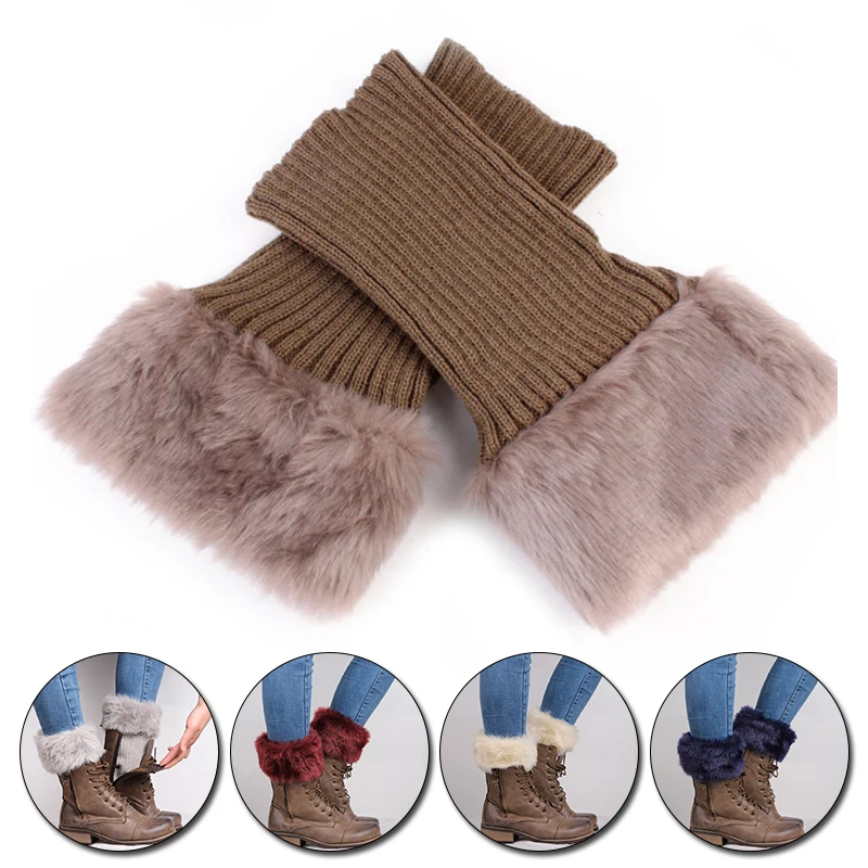 Autumn Winter Solid Color Casual Womens Knitted Boot Cuffs Fur Knit Warm Leg Warmers Boot Socks Legs Warmers Shoes Set Xmas Gift
Autumn Winter Solid Color Casual Womens Knitted Boot Cuffs Fur Knit Warm Leg Warmers Boot Socks Legs Warmers Shoes Set Xmas Gift