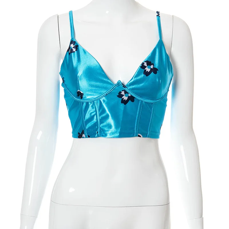 Women'S Summer Top Spaghetti Strap Floral Ladies Corset Tank Tops Sexy Crop Vest Sexy V-Neck Backless T-Shirt Clothing Fashion
Women'S Summer Top Spaghetti Strap Floral Ladies Corset Tank Tops Sexy Crop Vest Sexy V-Neck Backless T-Shirt Clothing Fashion
