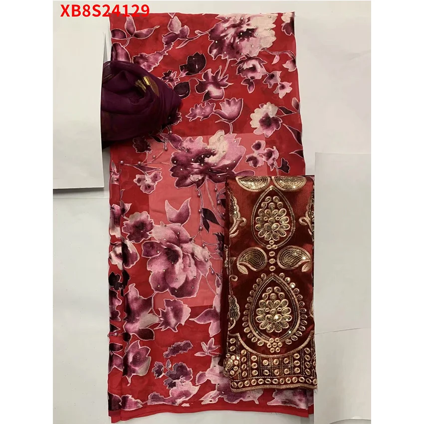 African French Bright Three piece set 2Y (scarf) + 3.65y (clothes) + 2Y (skirt) Cloth Nigerian Lace Fabric Party Dress XB8S241
African French Bright Three piece set 2Y (scarf) + 3.65y (clothes) + 2Y (skirt) Cloth Nigerian Lace Fabric Party Dress XB8S241