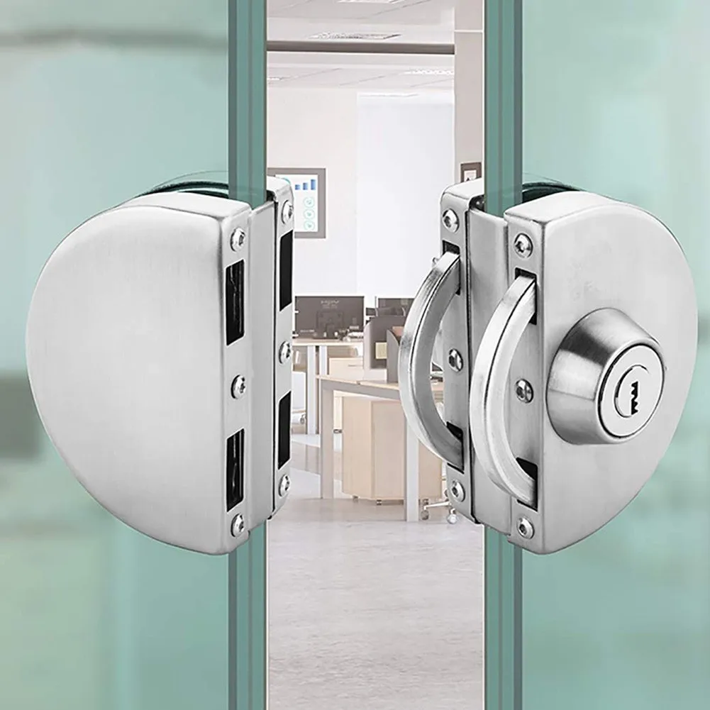 Silver Double Open Glass Door Lock Stainless Steel Double Bolt Sliding Door Lock Office Safety Entry Gate Door Lock Key+Knob
Silver Double Open Glass Door Lock Stainless Steel Double Bolt Sliding Door Lock Office Safety Entry Gate Door Lock Key+Knob