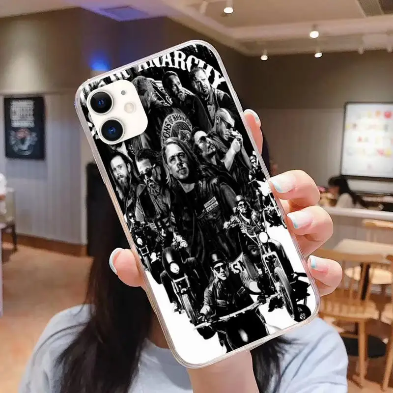 Sons of Anarchy TV logo Phone Case For iphone 5s 6 7 8 11 12 plus xsmax xr pro mini se Transparent Cover Fundas Coque
Sons of Anarchy TV logo Phone Case For iphone 5s 6 7 8 11 12 plus xsmax xr pro mini se Transparent Cover Fundas Coque